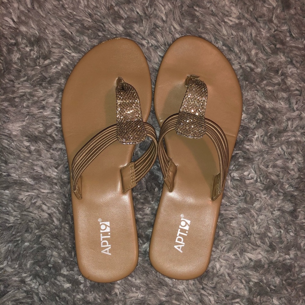 Gold sandals